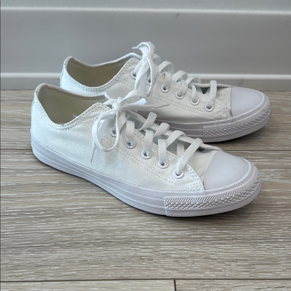 Converse White Canvas Sneakers